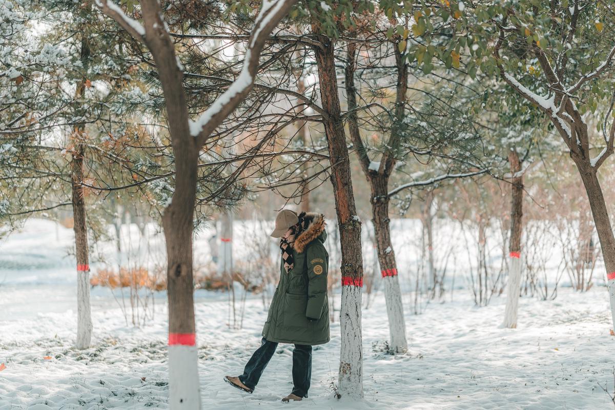 与雪合影 与雪合影