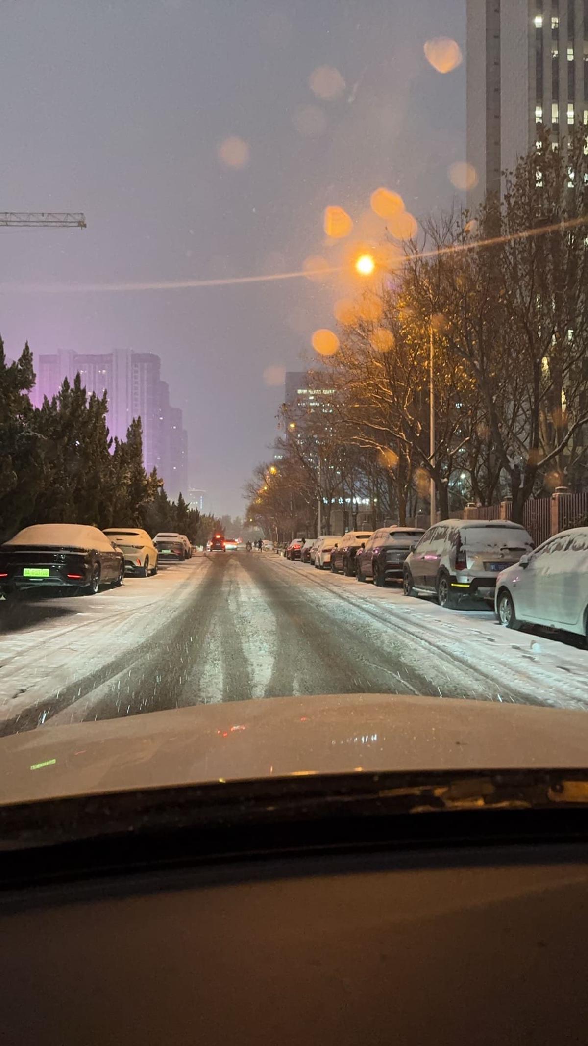 刚出门时的路况