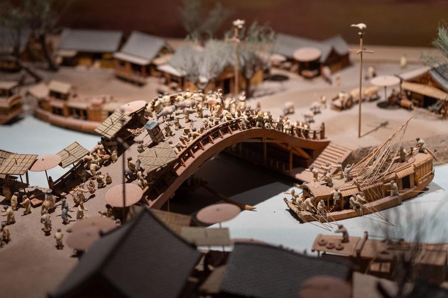 清明上河图木结构无柱拱桥 清明上河图木结构无柱拱桥