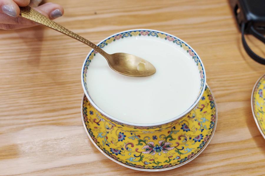 制作好的姜撞奶