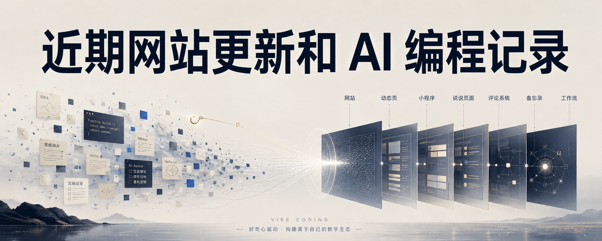 近期网站更新和 AI 编程记录
