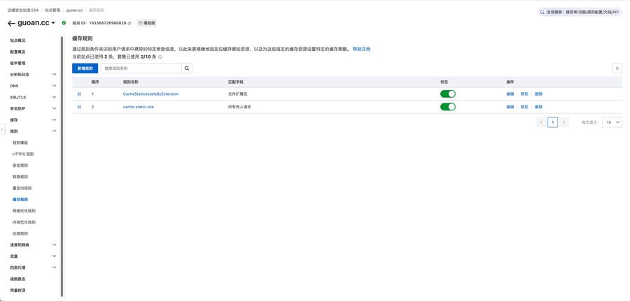 缓存规则 缓存规则